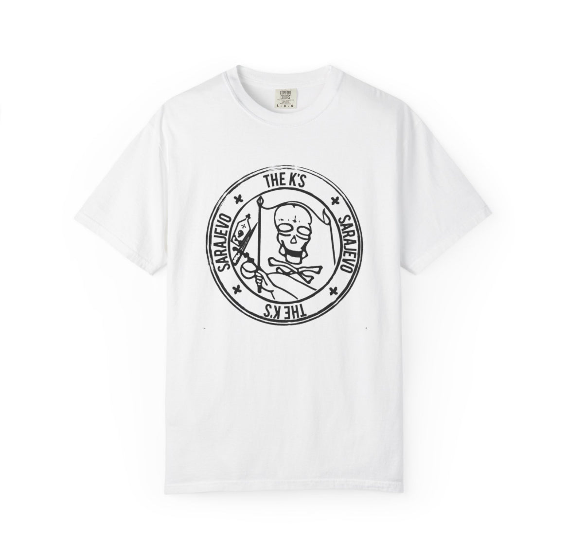 The Ks Sarajevo band T-shirt front and back