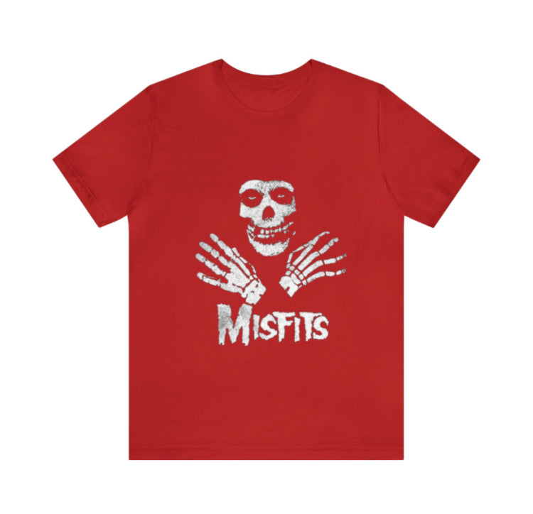 Misfits band t-shirts black and red