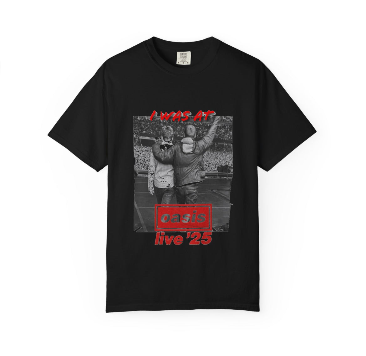 I was at oasis live 25 band T-shirts