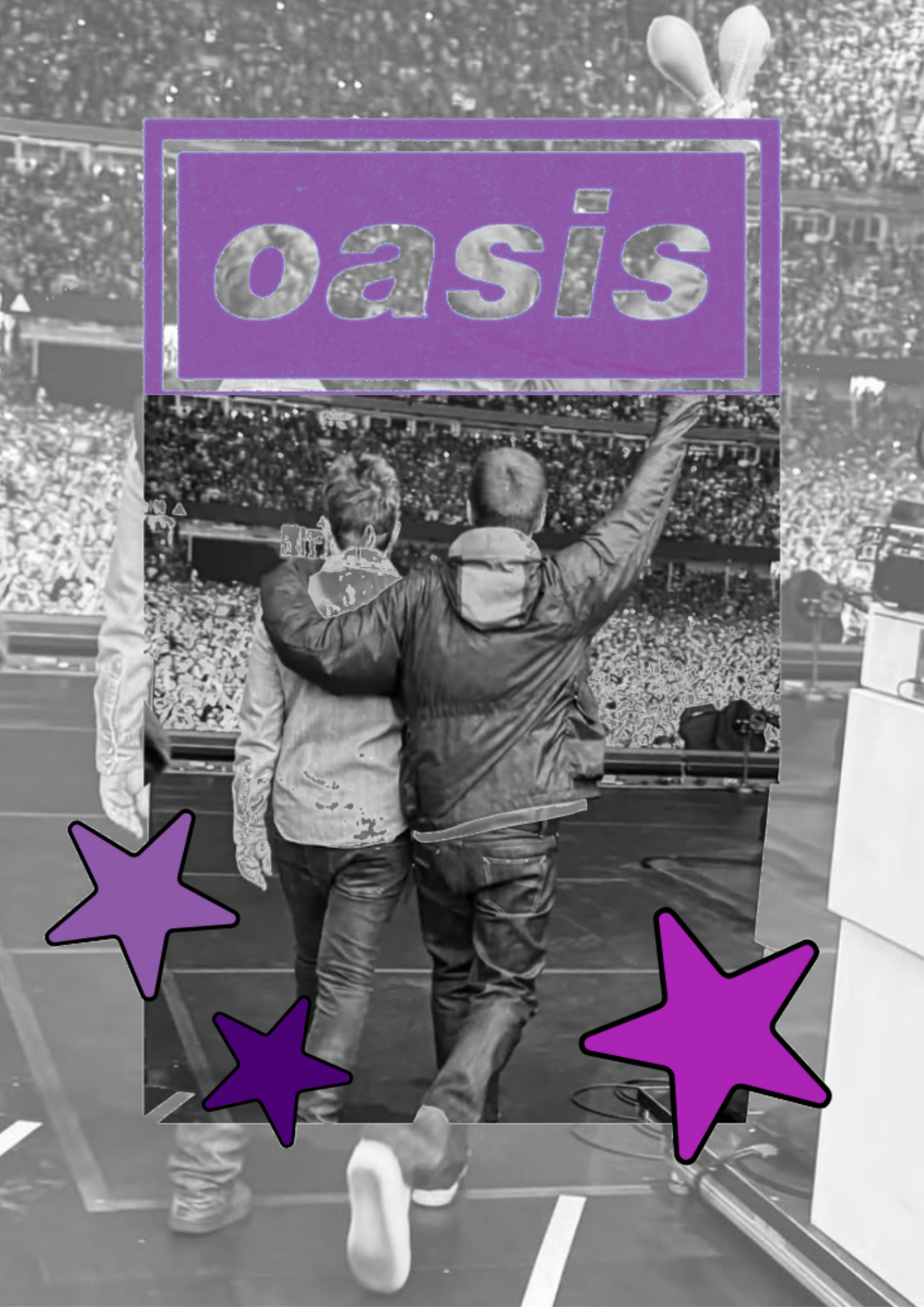 Oasis 2025 poster purple
