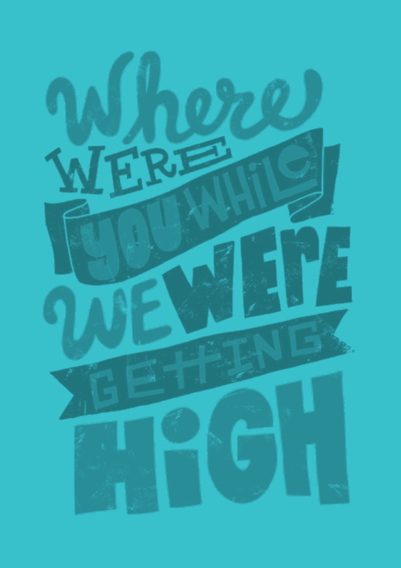Oasis where were you while we were getting high posters