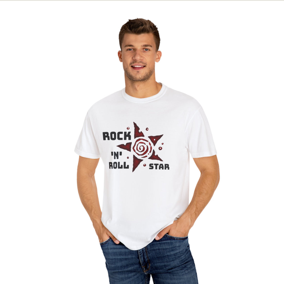 Oasis rock n roll star red band t-shirt