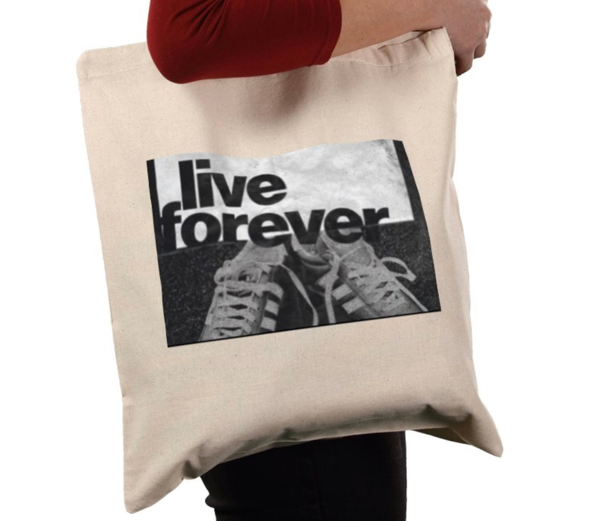 Oasis live forever tote bag