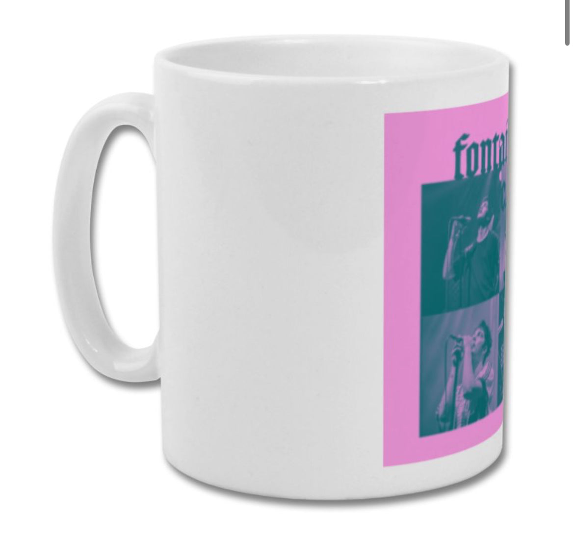 Fontaines DC mug pink