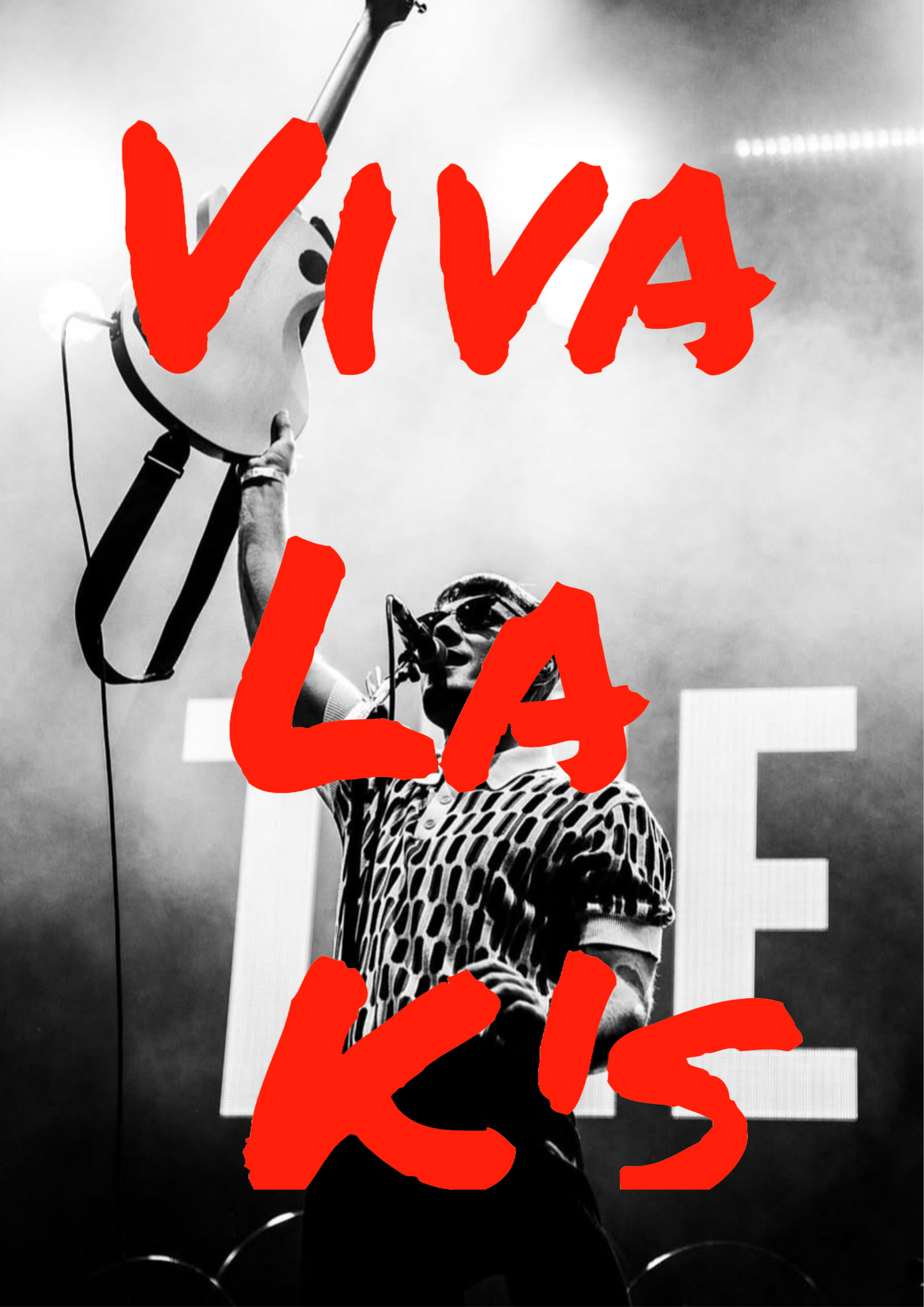The Ks viva la Ks poster red text