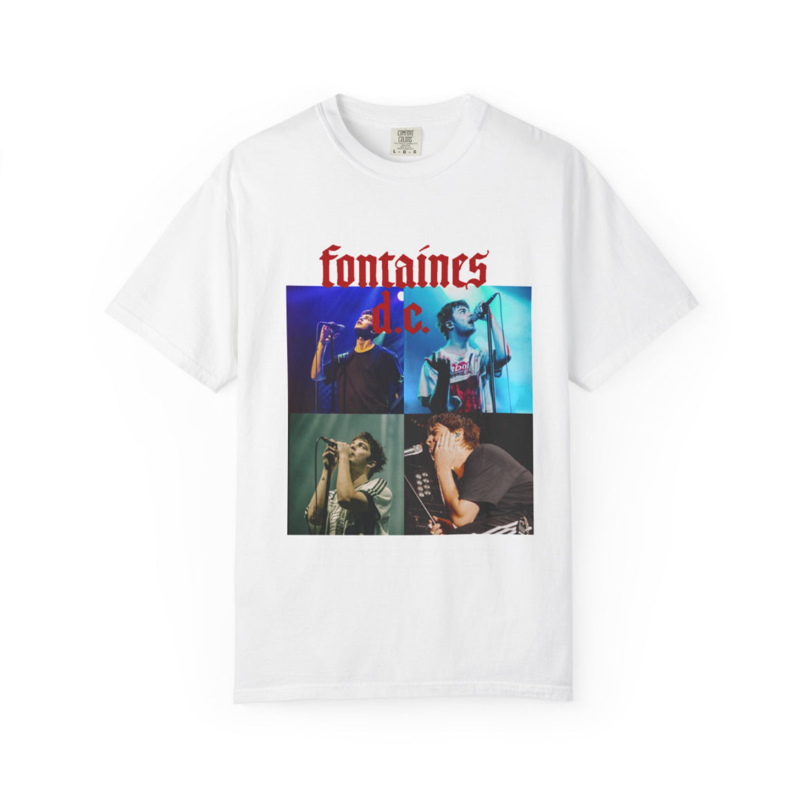 Fontaines DC band t-shirt front and back