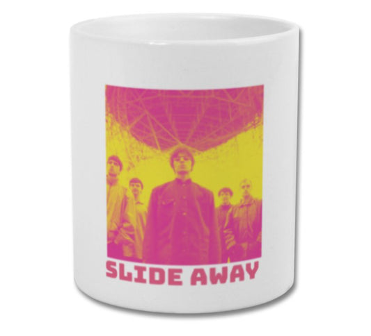 Oasis mug slide away yellow and pink