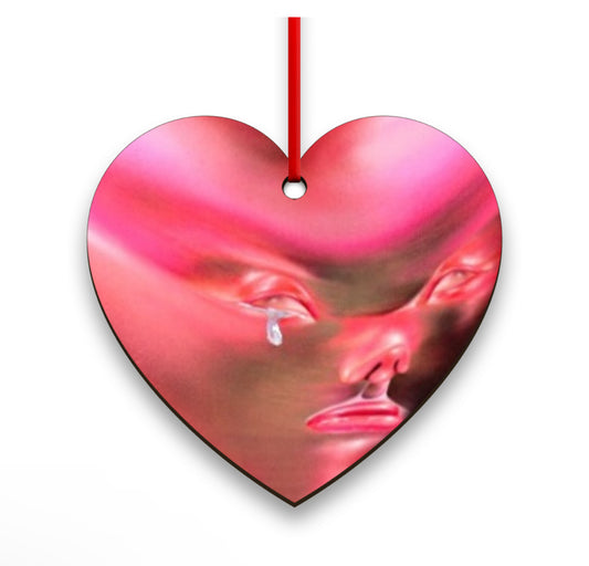 Fontaines DC heart shaped Christmas decoration