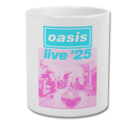 Oasis mug live 2025 blue and pink