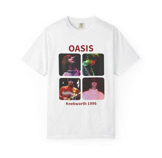 Oasis knebworth 1996 band t-shirt