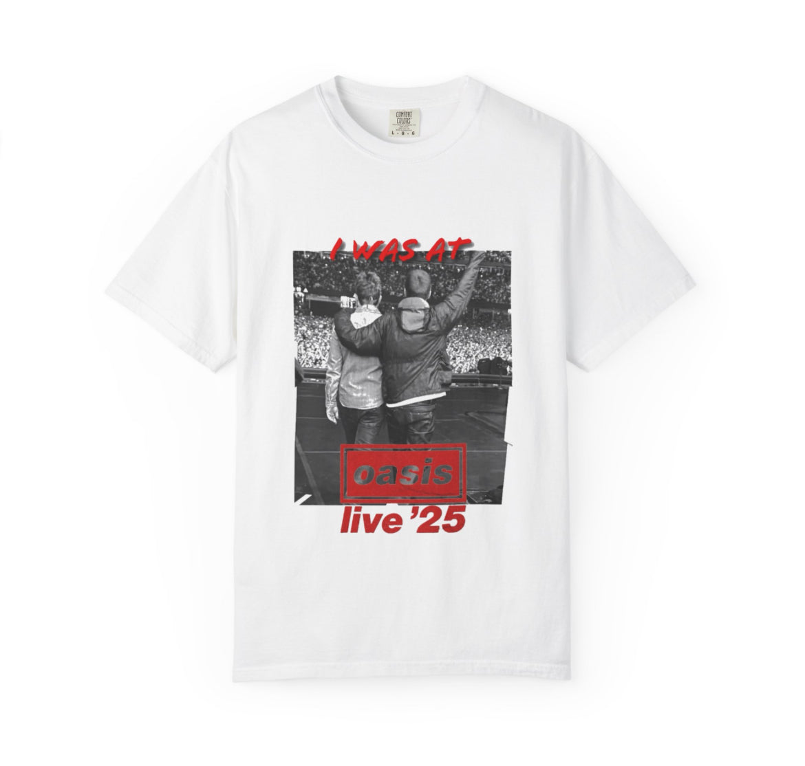 I was at oasis live 25 band T-shirts