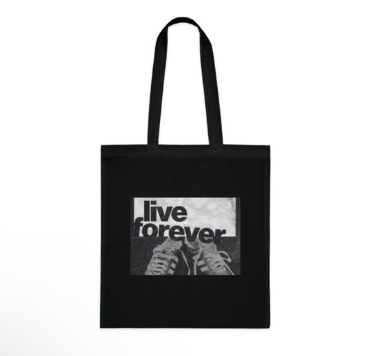 Oasis live forever tote bag
