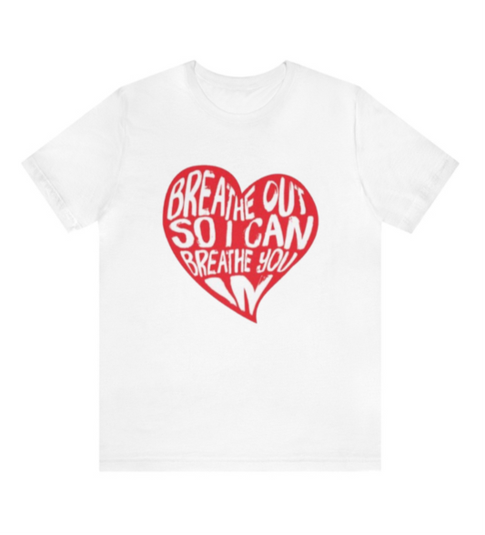 Foo fighters breathe out so I can breathe Everlong band t-shirt white