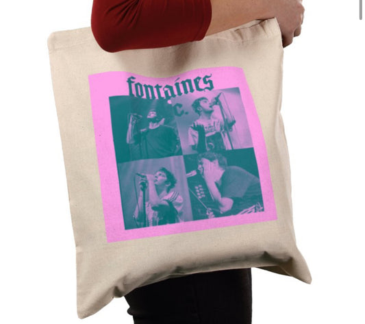 Fontaines DC tote bag pink