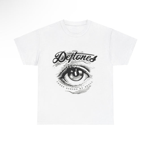 Deftones band tshirt white