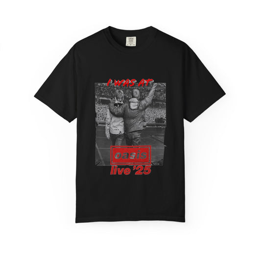 I was at oasis live 25 band T-shirts