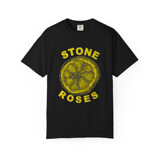 Stone roses I don’t have to sell my soul yellow band T-shirt back and front