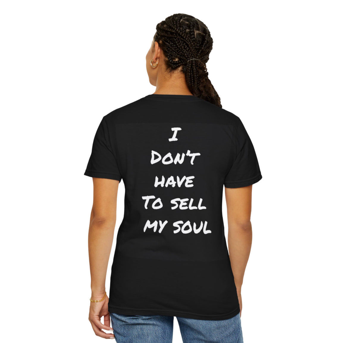 Stone roses I don’t have to sell my soul orange band T-shirt back and front