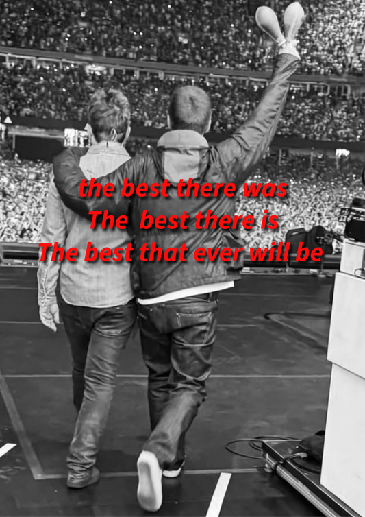 Oasis 2025 poster: the best there was the best there is the best that ever will be