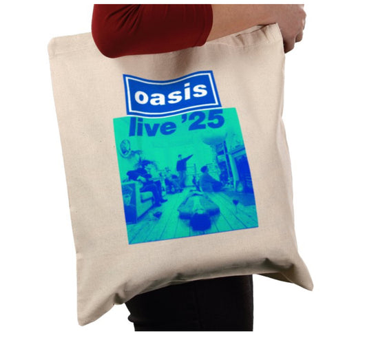 Oasis live 25 tote bag blue