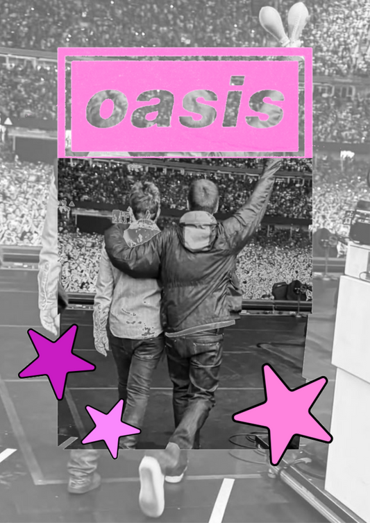 Oasis 2025 poster pink