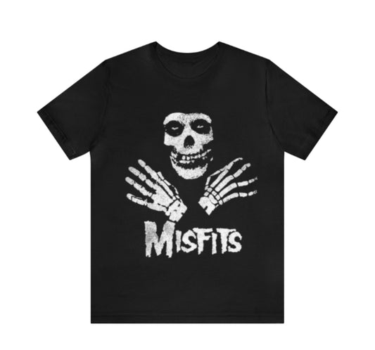 Misfits band t-shirts black and red