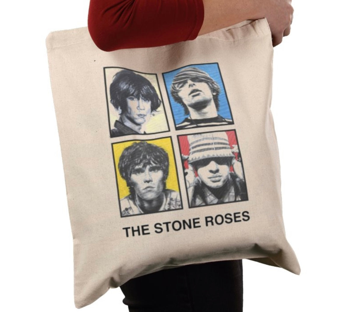 The stone roses tote bag