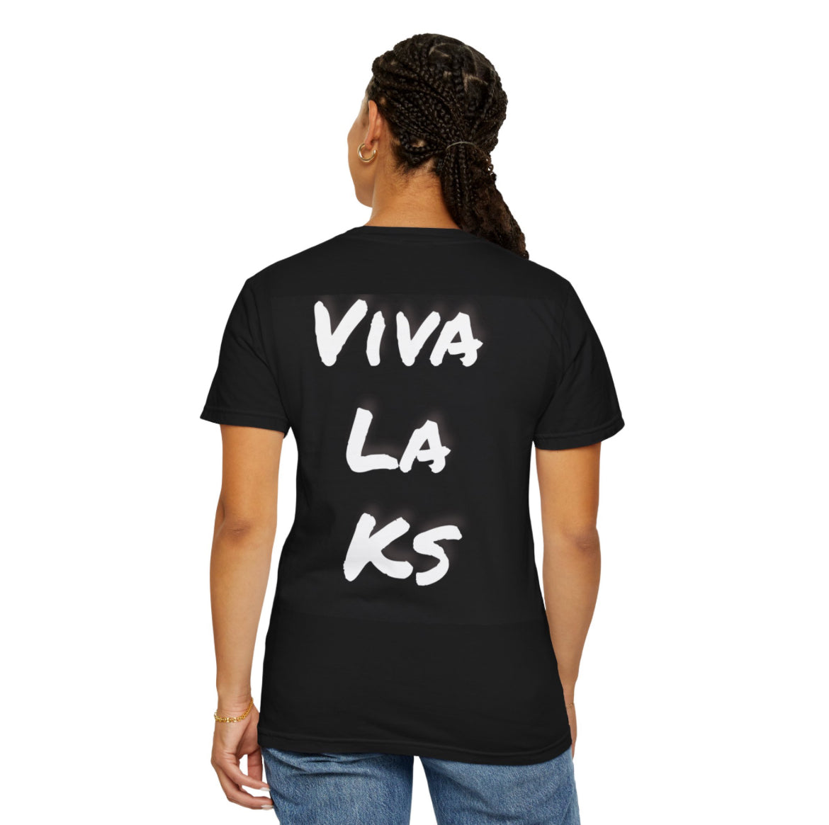 The Ks heart on my sleeve blue band t-shirt front and back