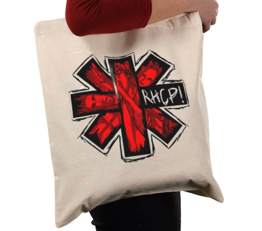 Red hot chilli peppers tote bag