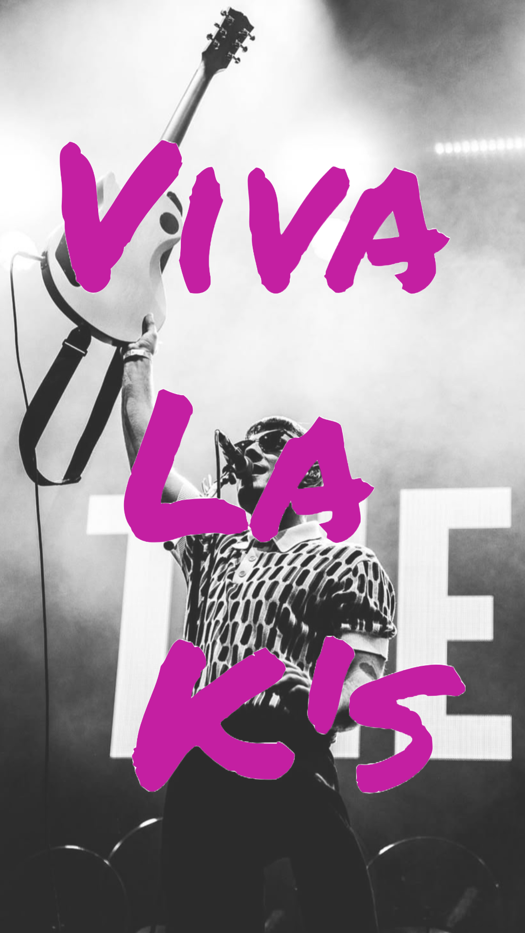 Viva la Ks poster pink text