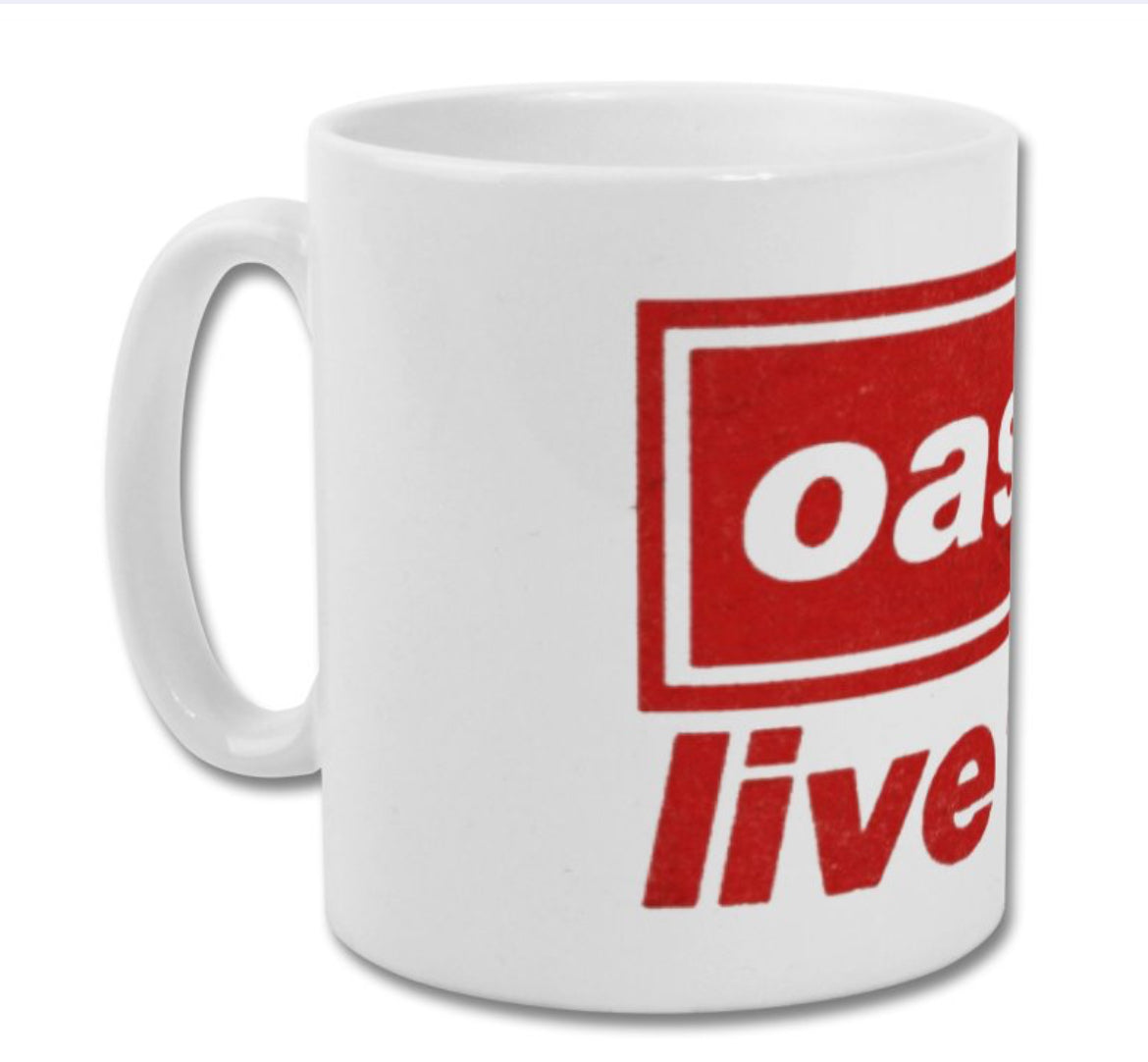 Oasis mug live 2025