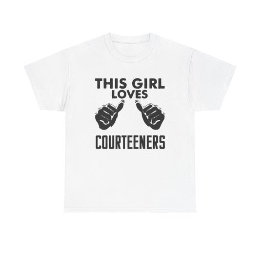 This girl loves courteeners band t-shirt