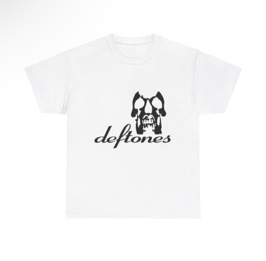 Deftones band tshirt white