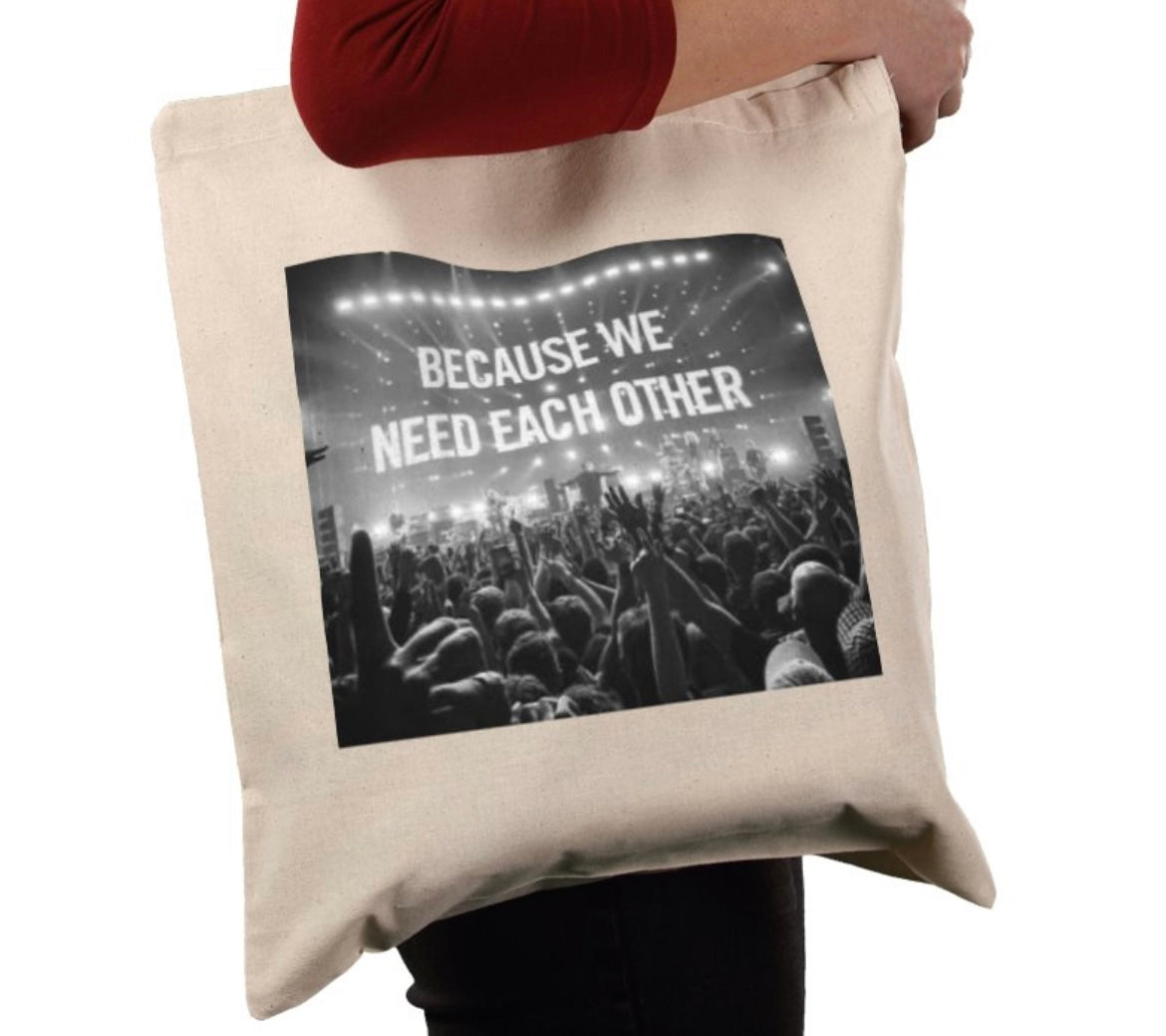 Oasis because we need each other tote bag