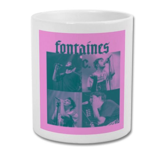 Fontaines DC mug pink