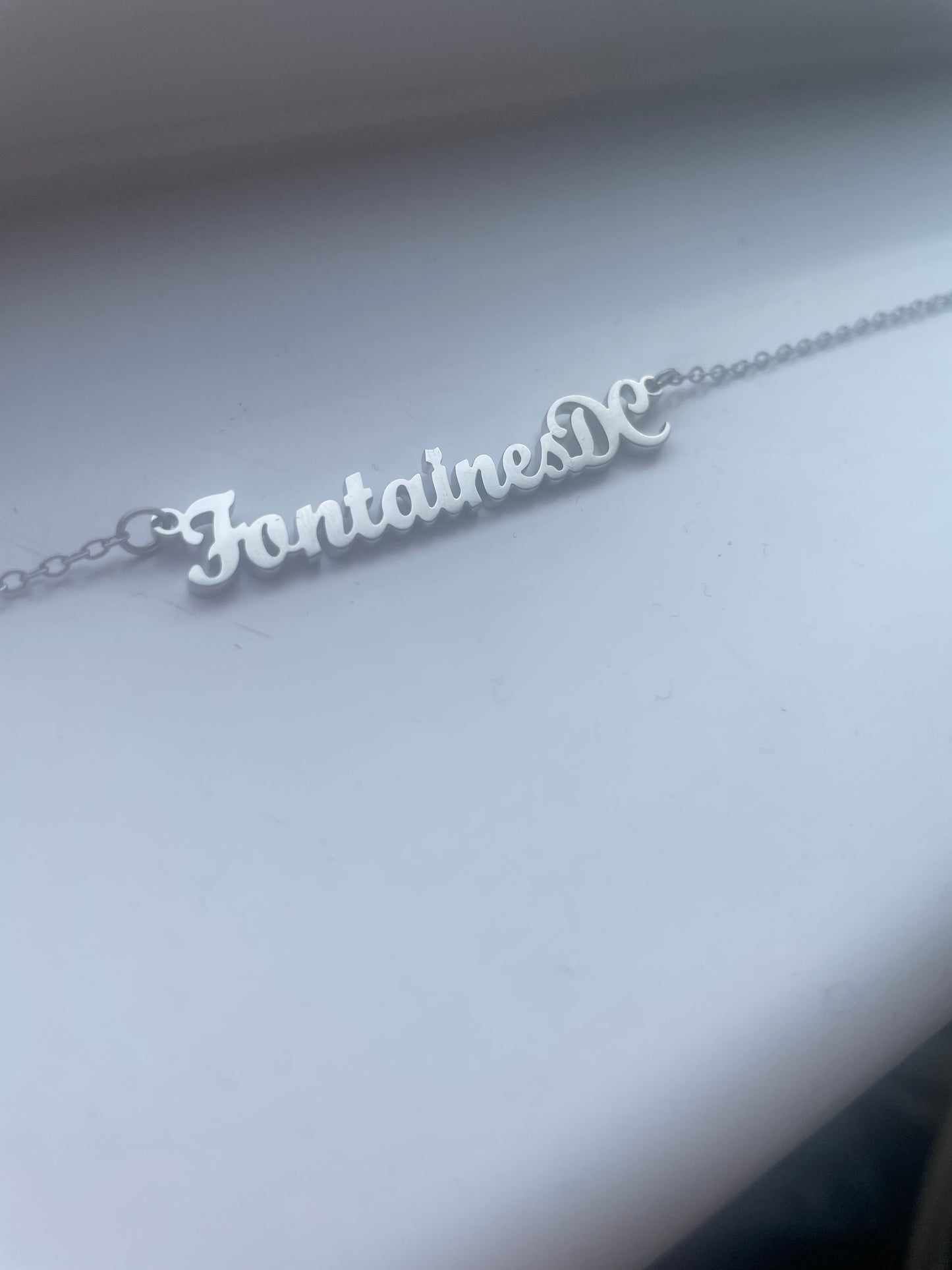 Band necklaces.