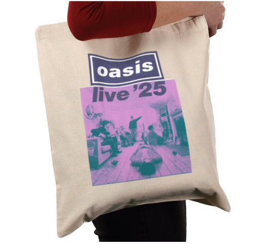 Oasis live 25 tote bag purple