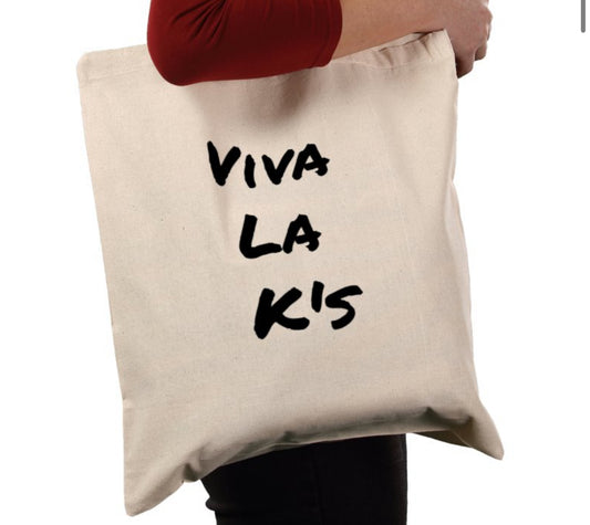 Viva la Ks tote bag black