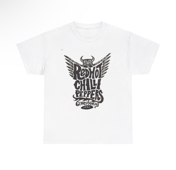 Red hot chilli peppers band tshirt white