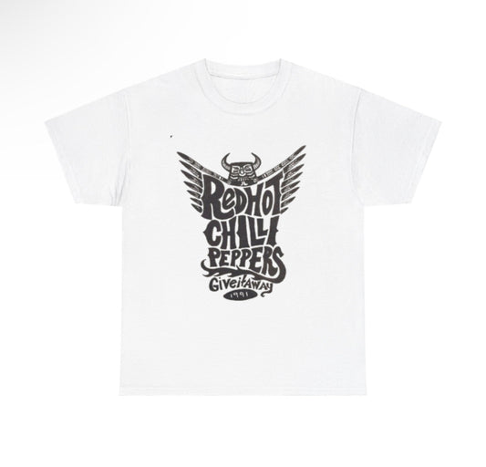 Red hot chilli peppers band tshirt white