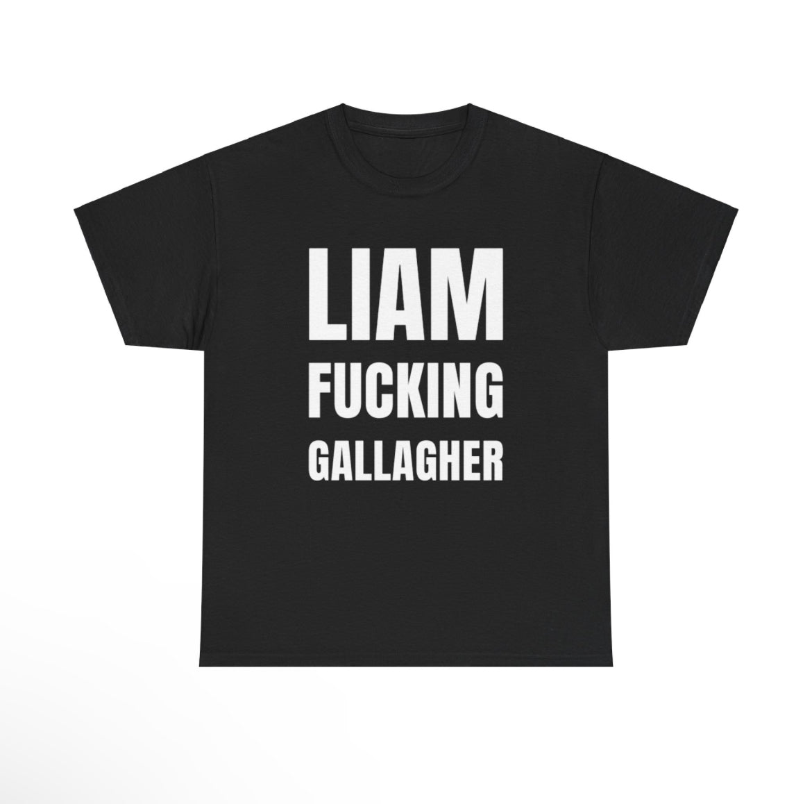 Liam fucking Gallagher band tshirt black and white