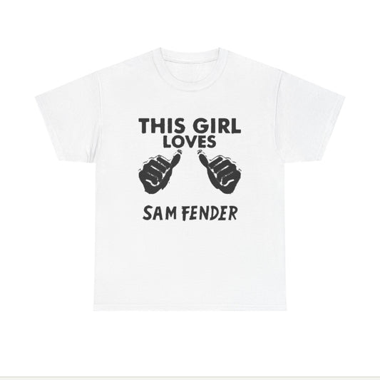 This girl loves Sam fender band T-shirt